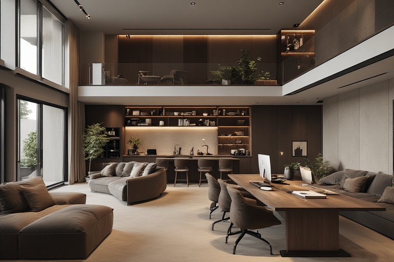 Duplex with Integrated Home Office and Study Zones for Modern Work-from-Home Living