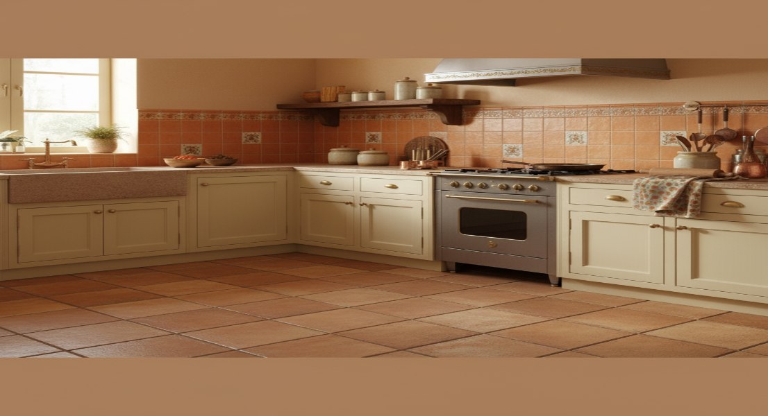 Earthy Toned Kitchen with Terracotta Tiles