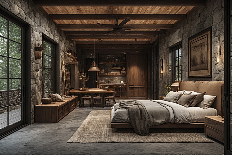 Easy to Maintain Rustic House Design