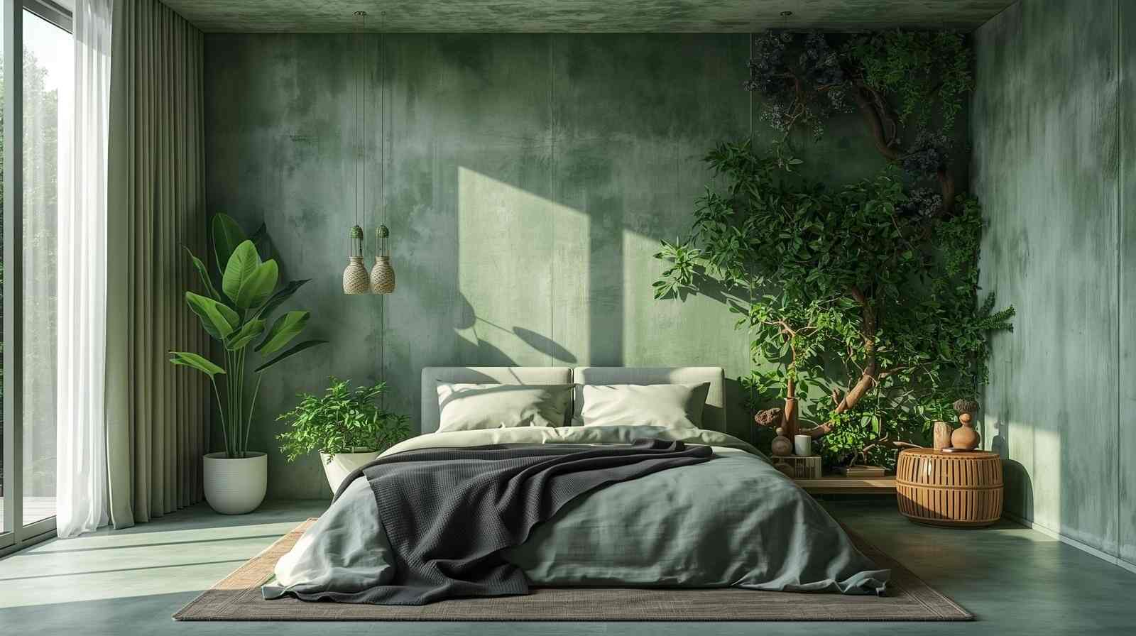 Eco-Friendly Green Concrete Walls