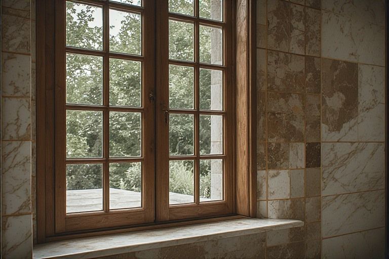 Elegant wooden sash window design for classic homes