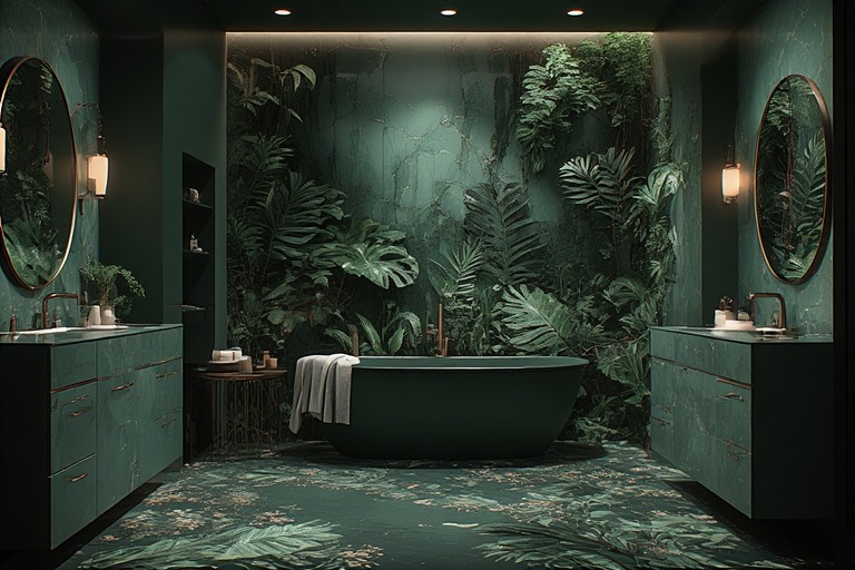 Enchanted Forest Luxury Bathroom Design