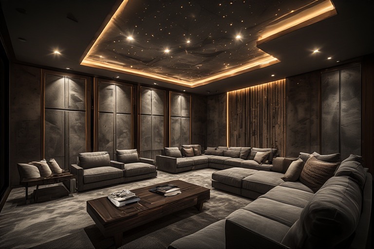 Luxury House Interior For Entertainment Zone