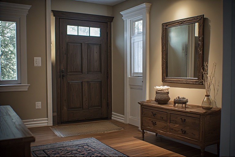 Entrance foyer mirror direction as per vastu.