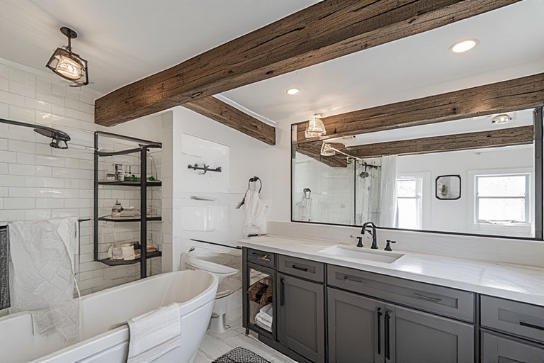Industrial Bathroom Ceiling Design