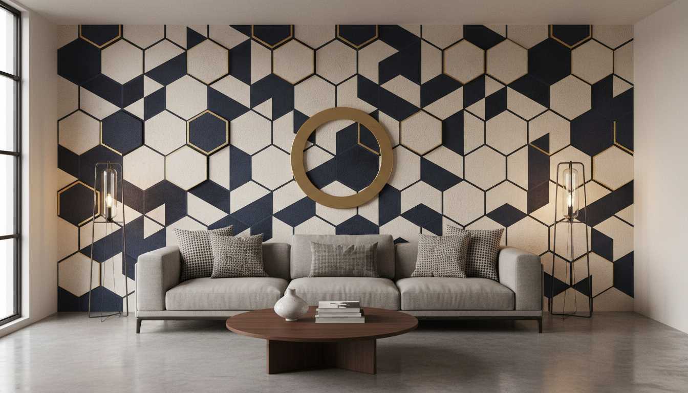 Bold feature home wall design for modern interiors