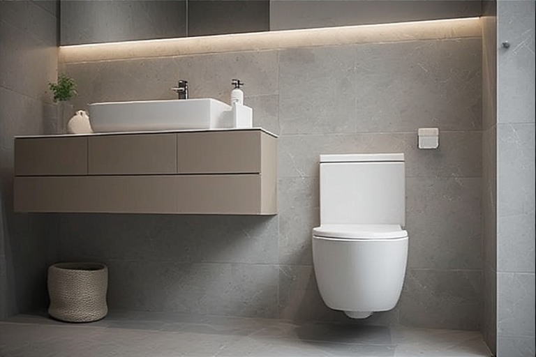 Floating Vanities Contemporary Bathroom Design