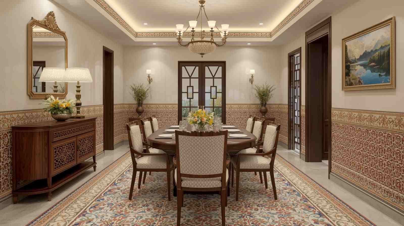 Floral and Ornamental Tile Border Designs