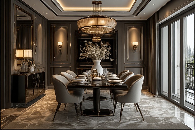 Luxury House Interior For Formal Dining Room