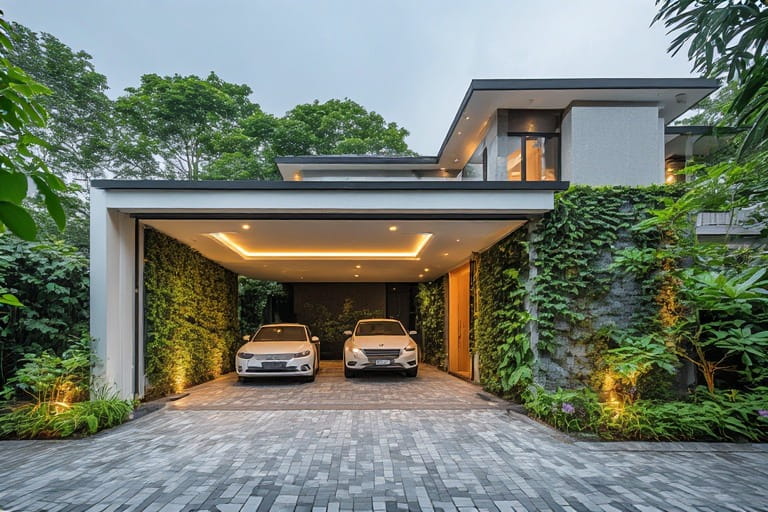 Front Yard Car Parking Design