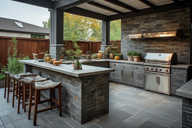 Entertainment Hub Outdoor Kitchen Design