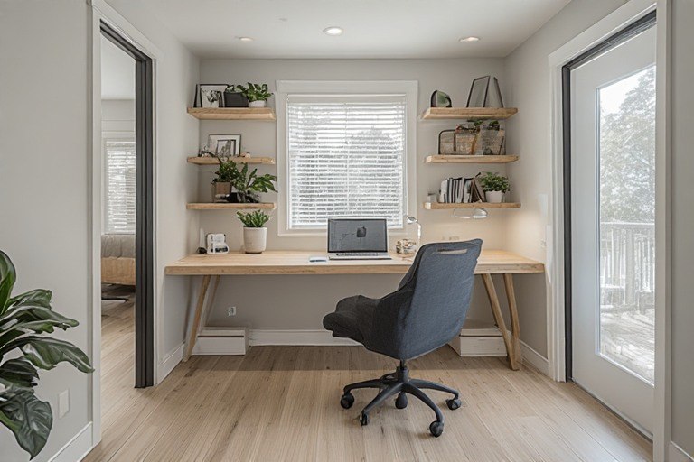 Functional nook small office interior design for compact spaces