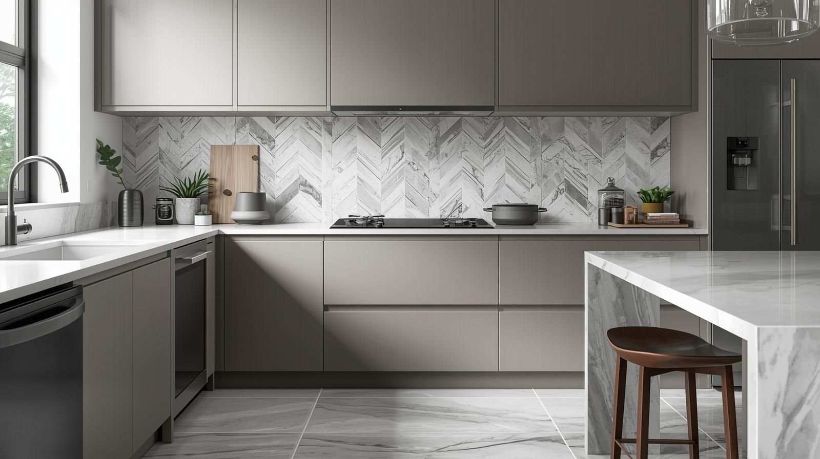 Geometric Marble Patterns with Complementary Simple Tiles