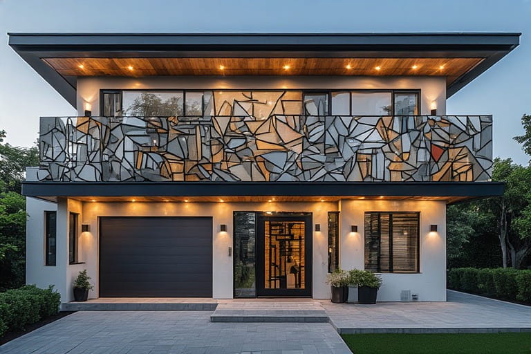Geometric Patterns POP Design for Porch