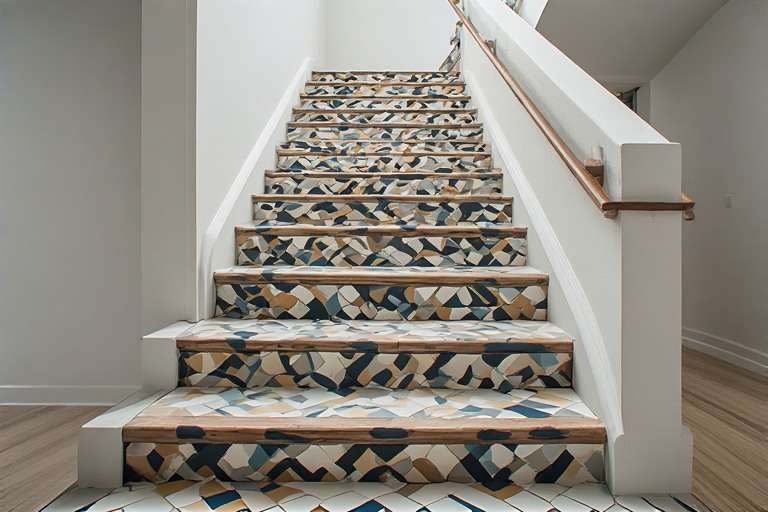 Geometrical Stairs For Small Spaces