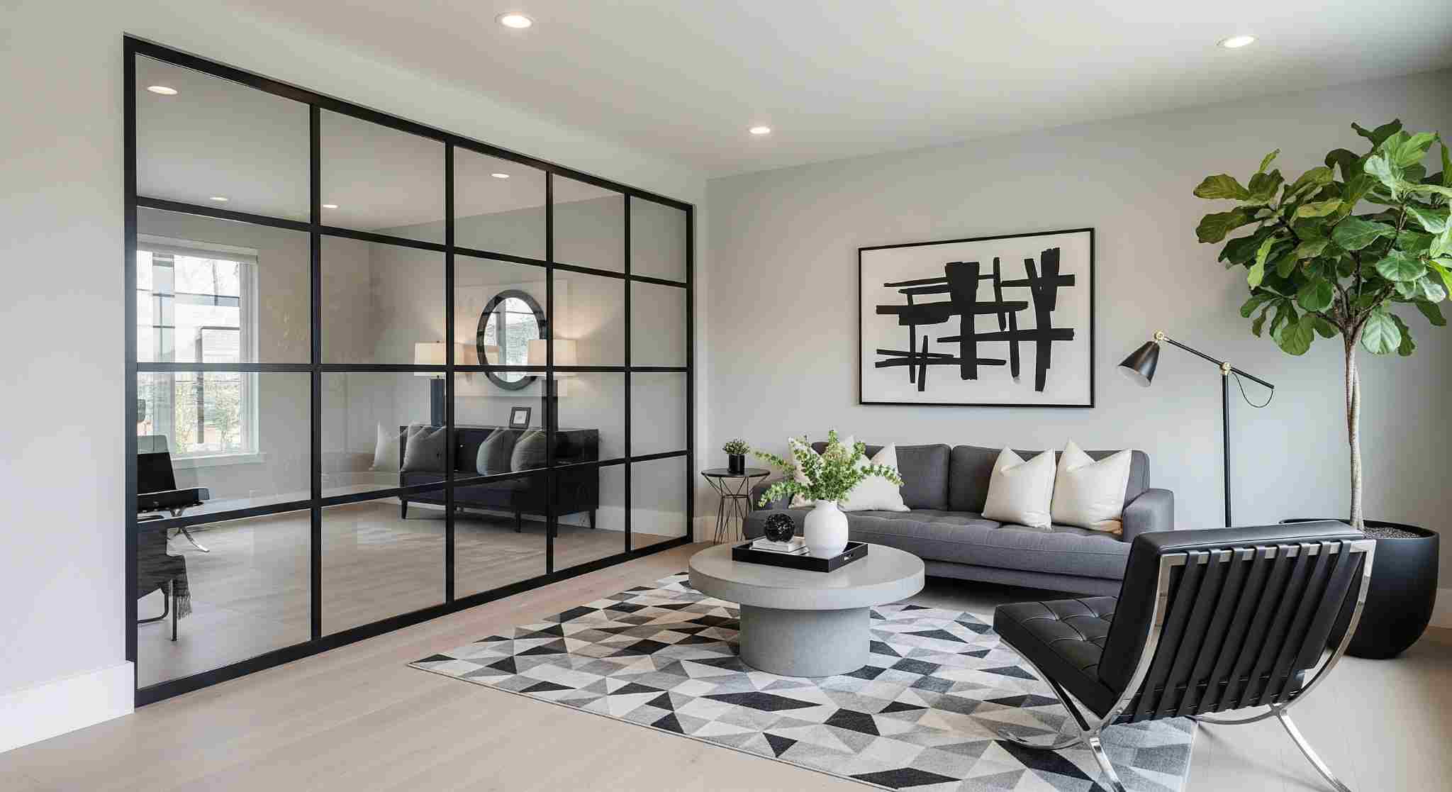 Glass Partitions with Metal Frames