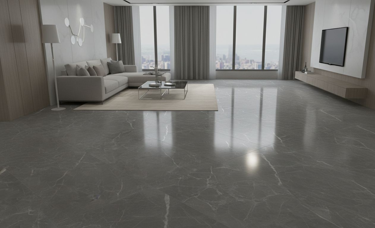 Glossy Polished Grey Marble Texture