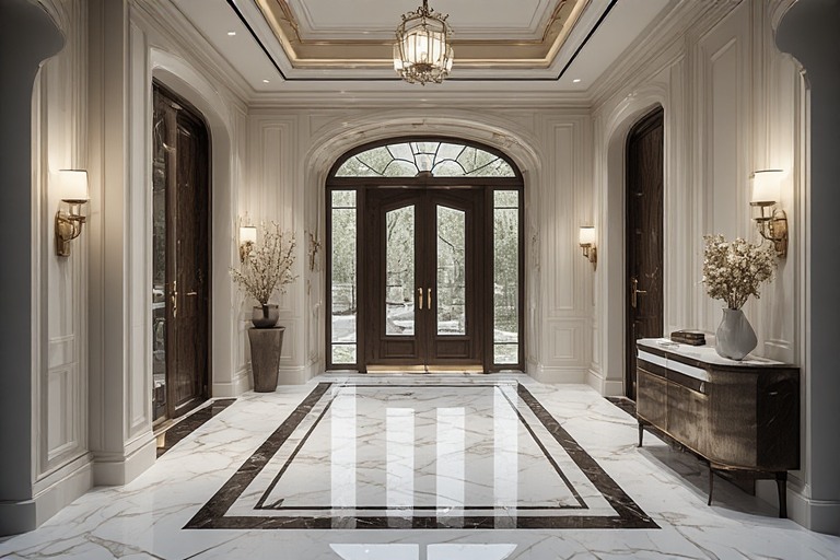 Marble Flooring Foyer Design