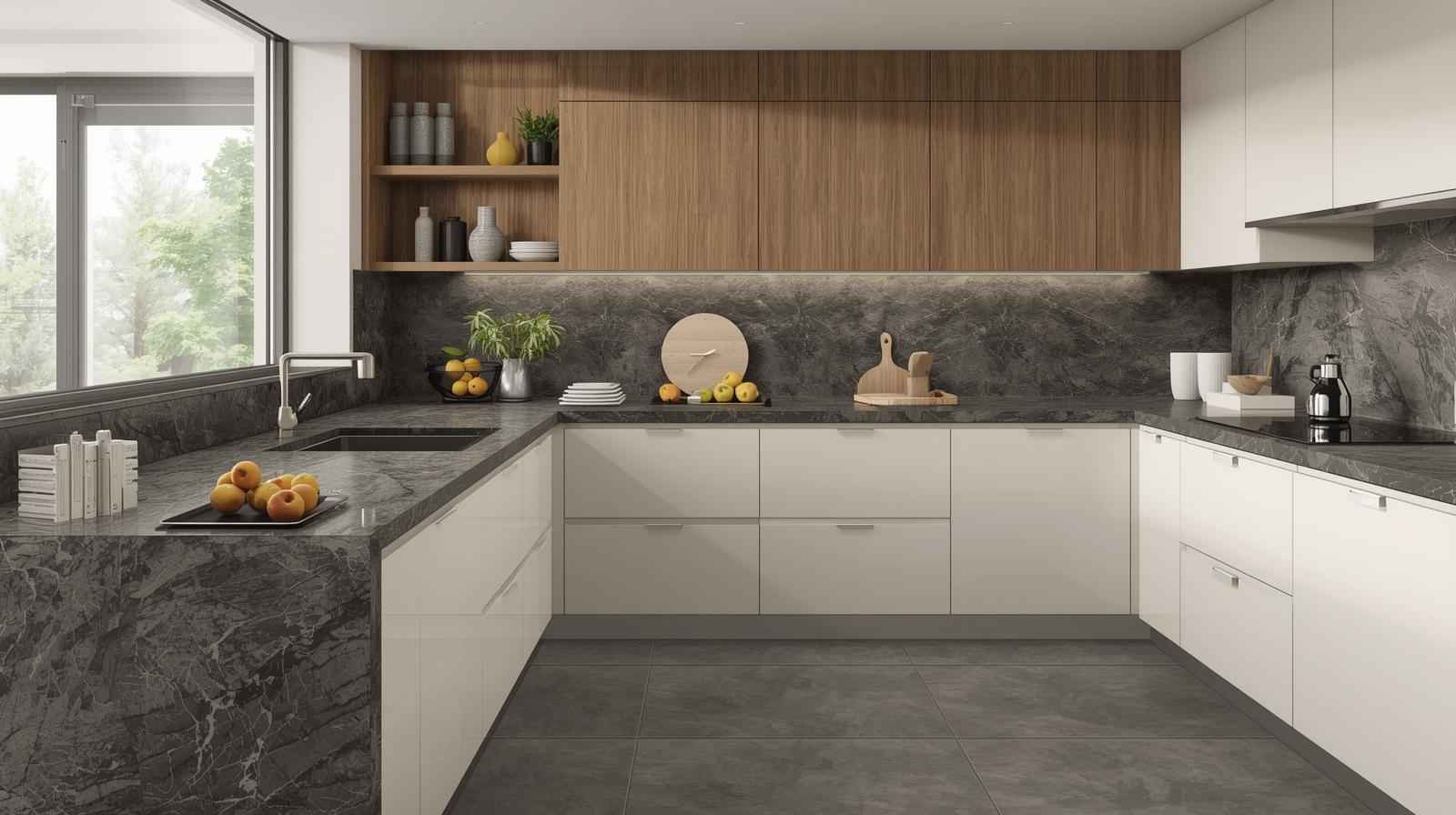 Grey Granite – Neutral, Versatile & Perfect for Minimalist Kitchens