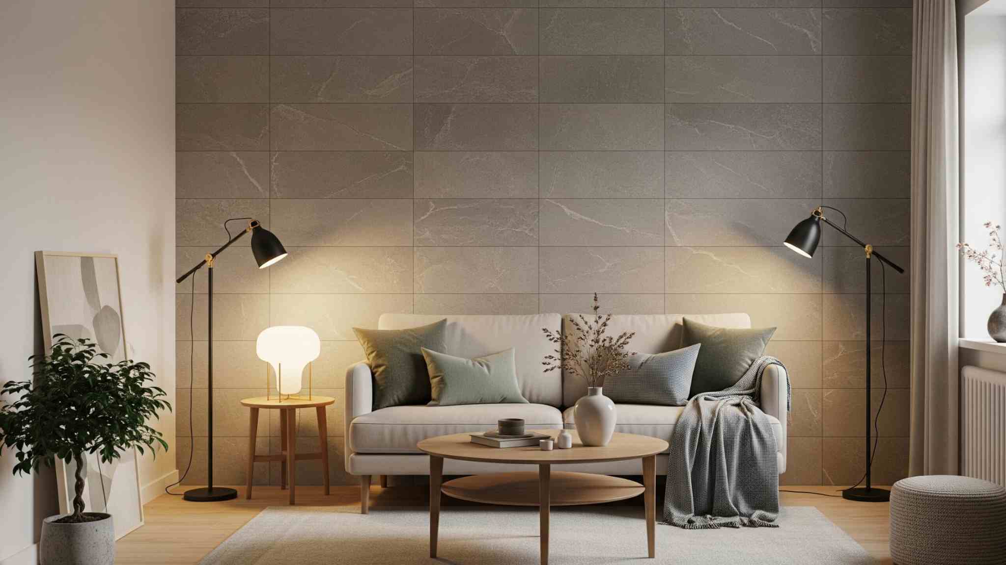 Grey Stone Textured Wall Tiles