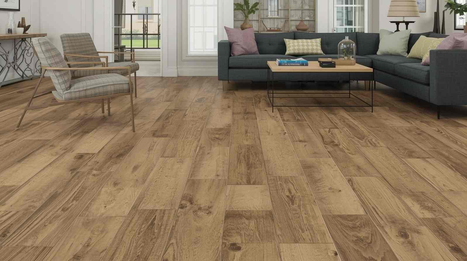 Hand-Scraped Wood Texture Tiles