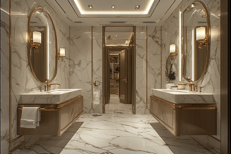 Dual Vanity Luxury Bathroom Design