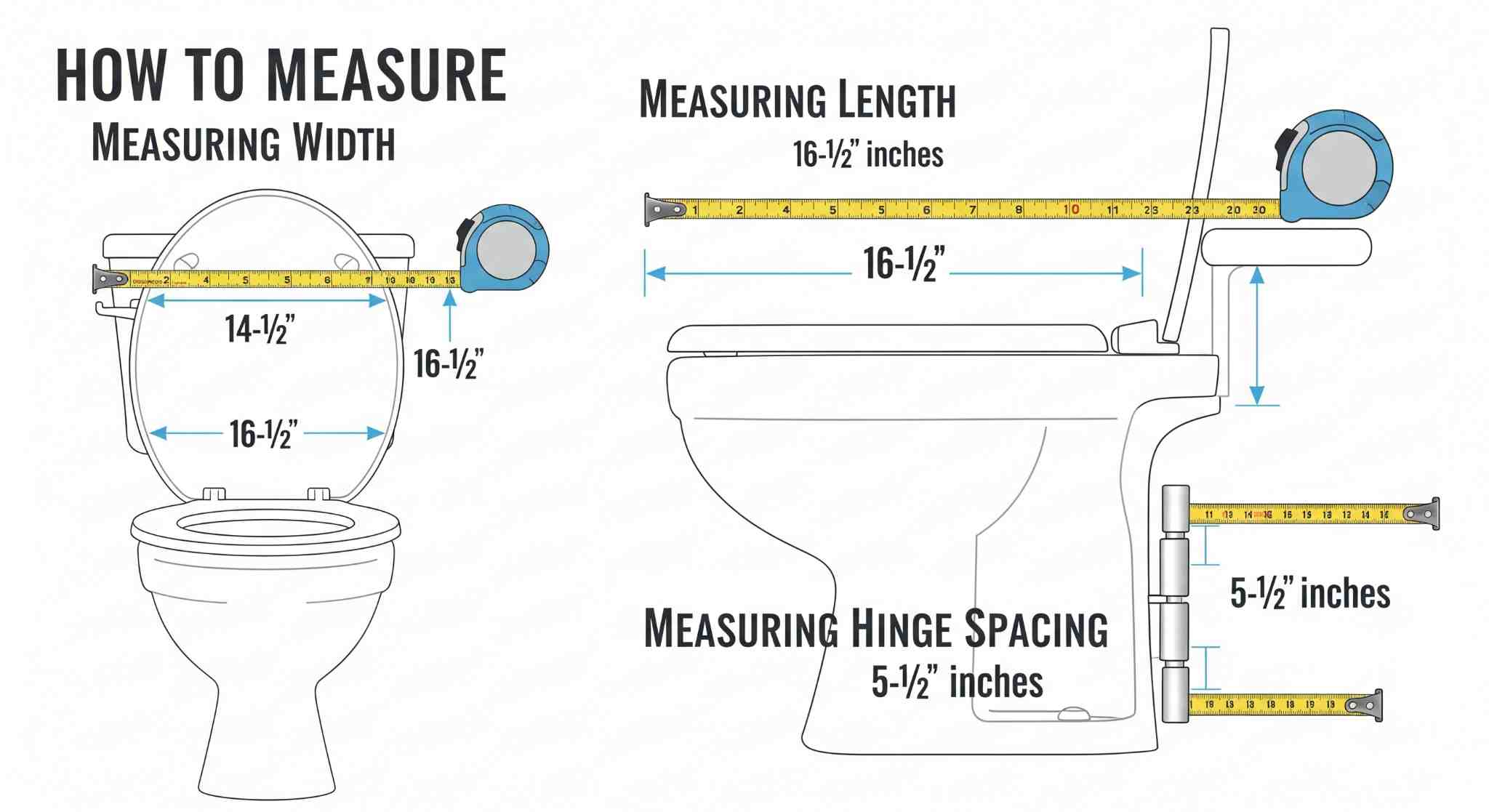 How to Measure Your Toilet Seat Correctl