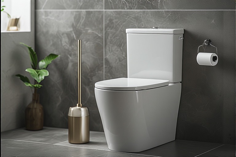 Hygienic Toilet Brush & Holder Bathroom Accessories