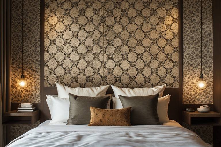 Indian-Inspired Pattern Tiles for a Cultural Bed Back Design