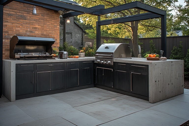 Industrial Edge Outdoor Kitchen Design
