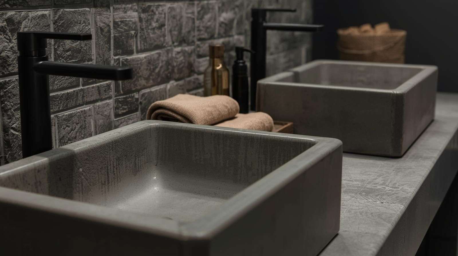 Industrial Style Basins with Raw Finish