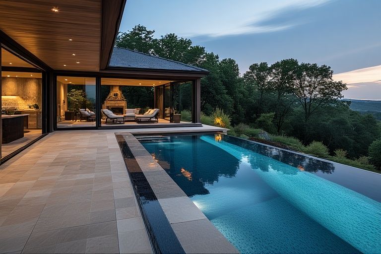 Infinity Edge Swimming Pools for Luxury Homes
