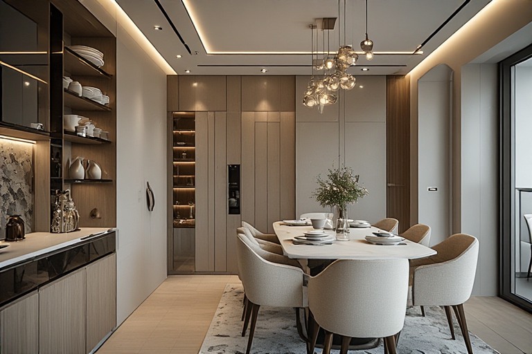 Integrated Storage Dining Hall Design