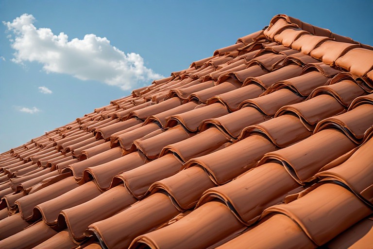 Interlocking Terracotta Roof Tiles