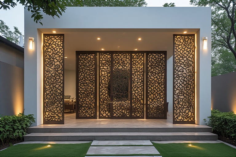 Jali Screen Partition Front Porch Designs