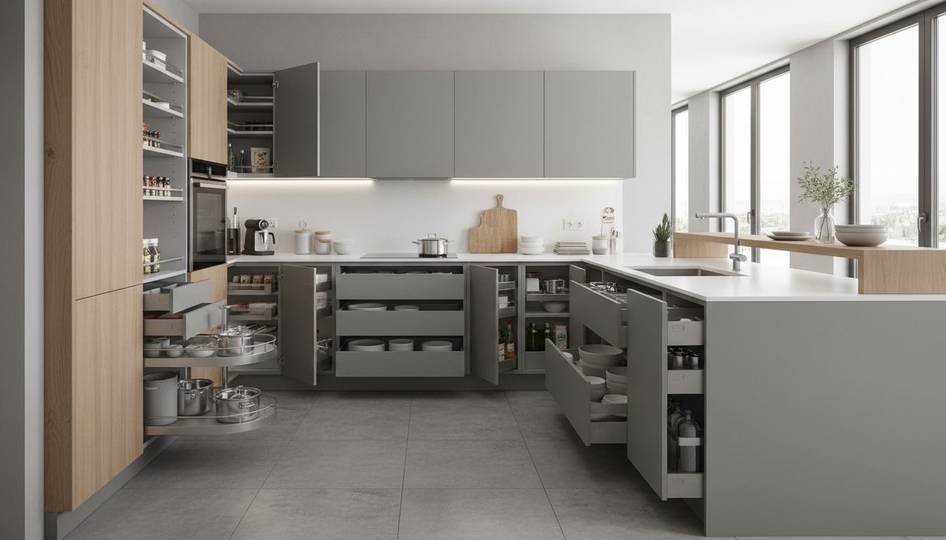 Smart kitchen decor ideas for modular storage units
