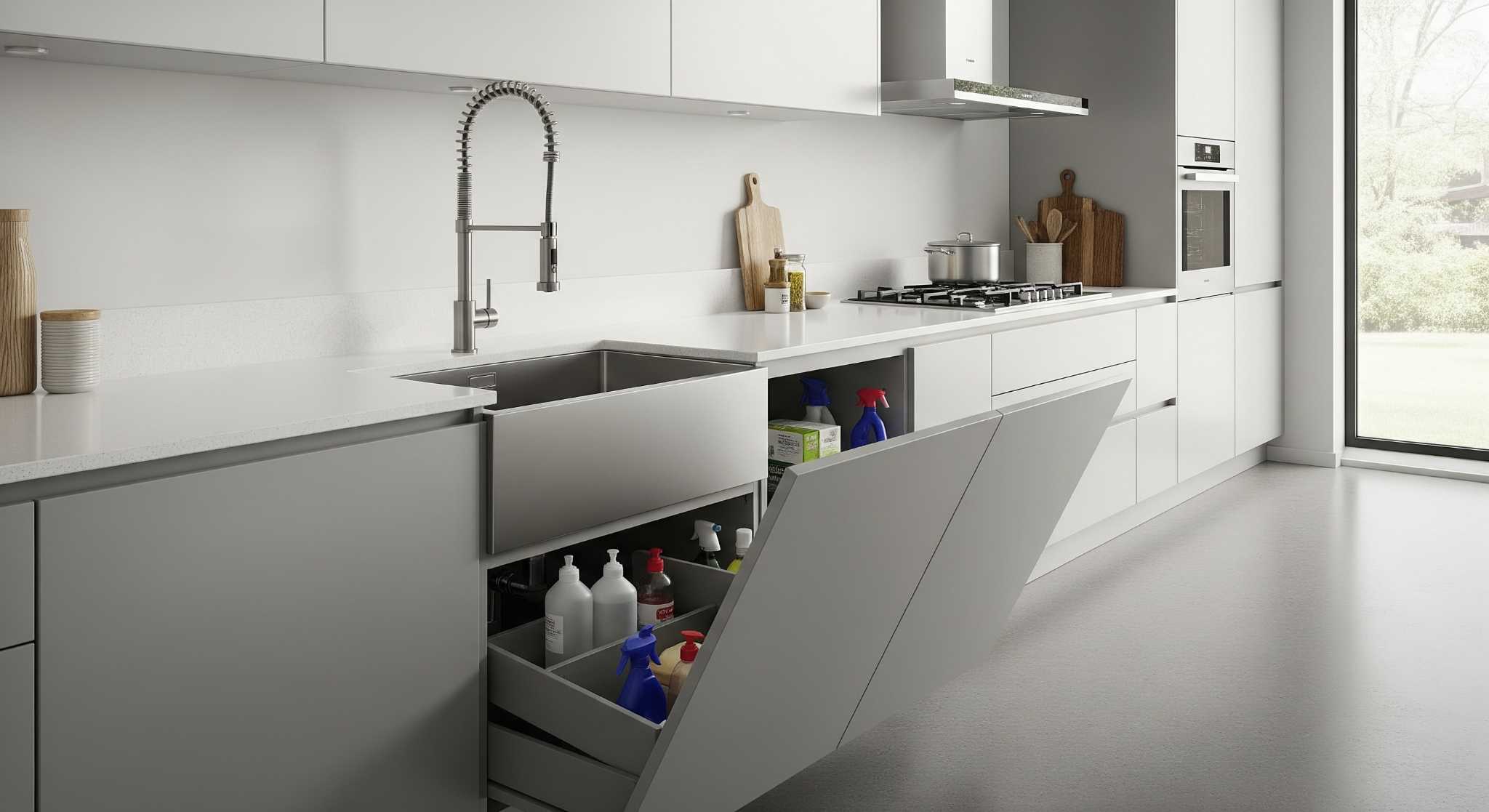 Kitchen Wash Basin Cabinets for Modular Kitchens