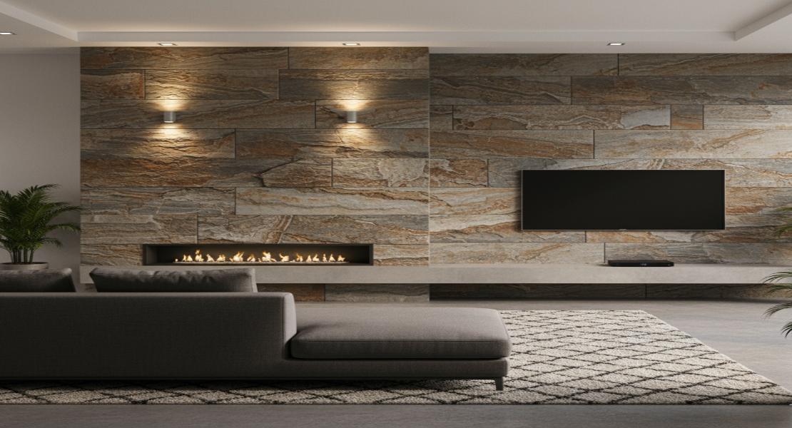 Large Format Rustic Tiles for Minimalist Rustic Look