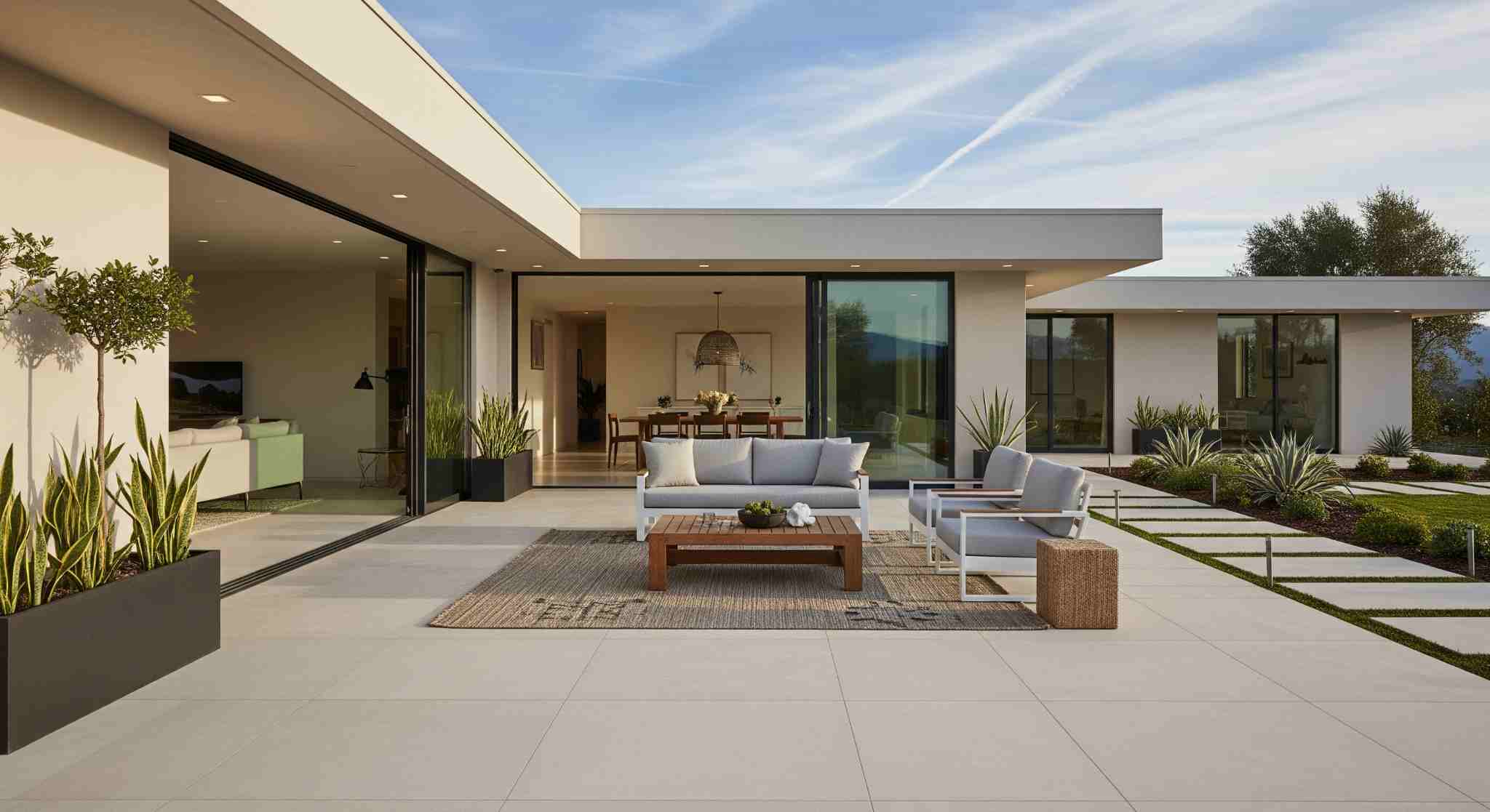Large Format Tiles for Seamless Outdoor Spaces
