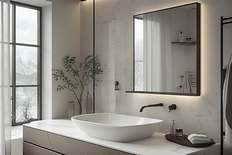 Large Vanity Mirror Bathroom Fittings