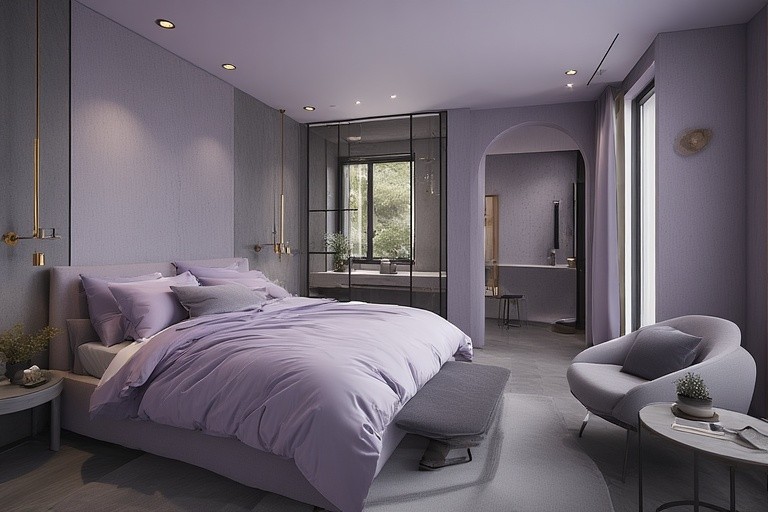 Lavender and Grey – Modern Sophistication