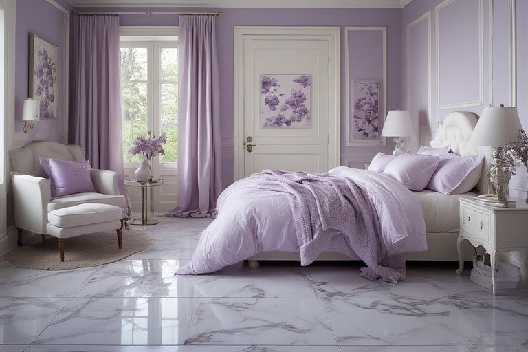 Lavender and White – Classic Serenity
