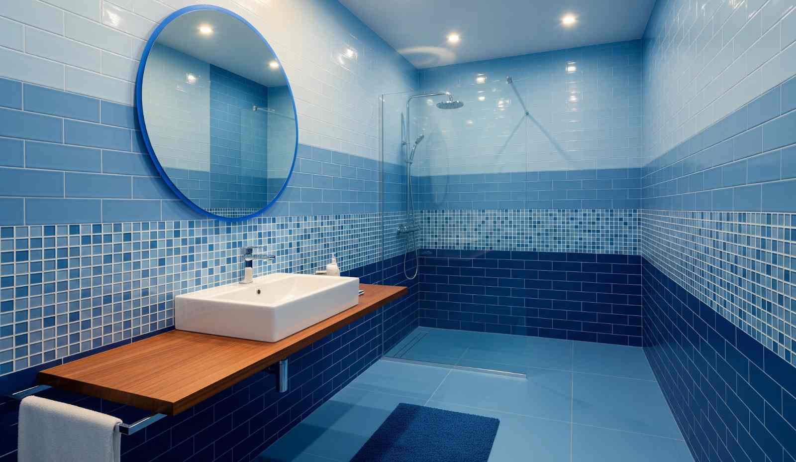 Layered Blue Tones for Depth and Interest