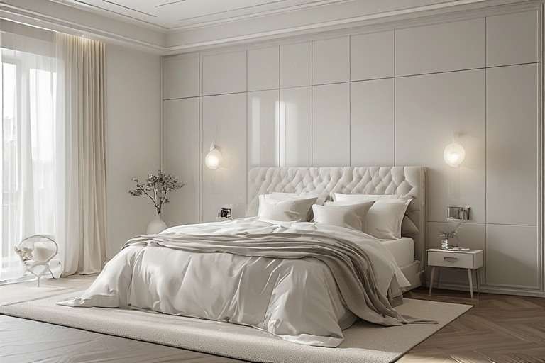 Light Colour Small Bedroom Design