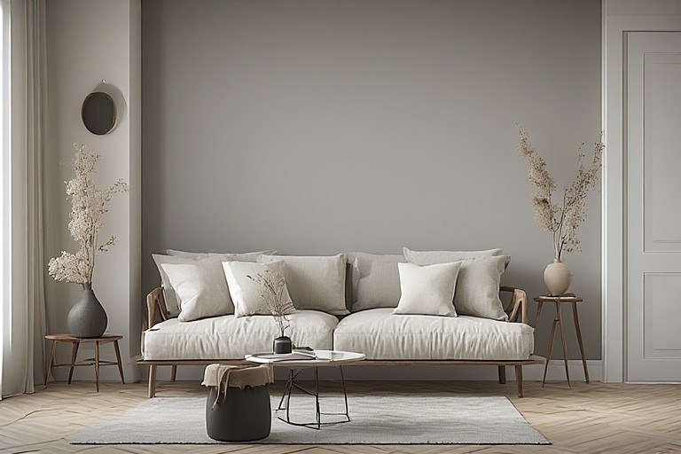 Light Grey and Soft Beige Combination