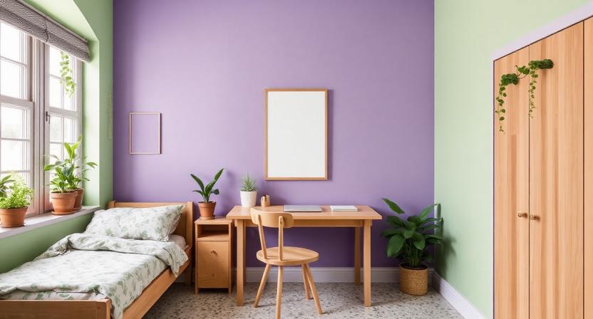 Lilac Violet & Light Green – Soft, Fresh & Calm Colour Combination