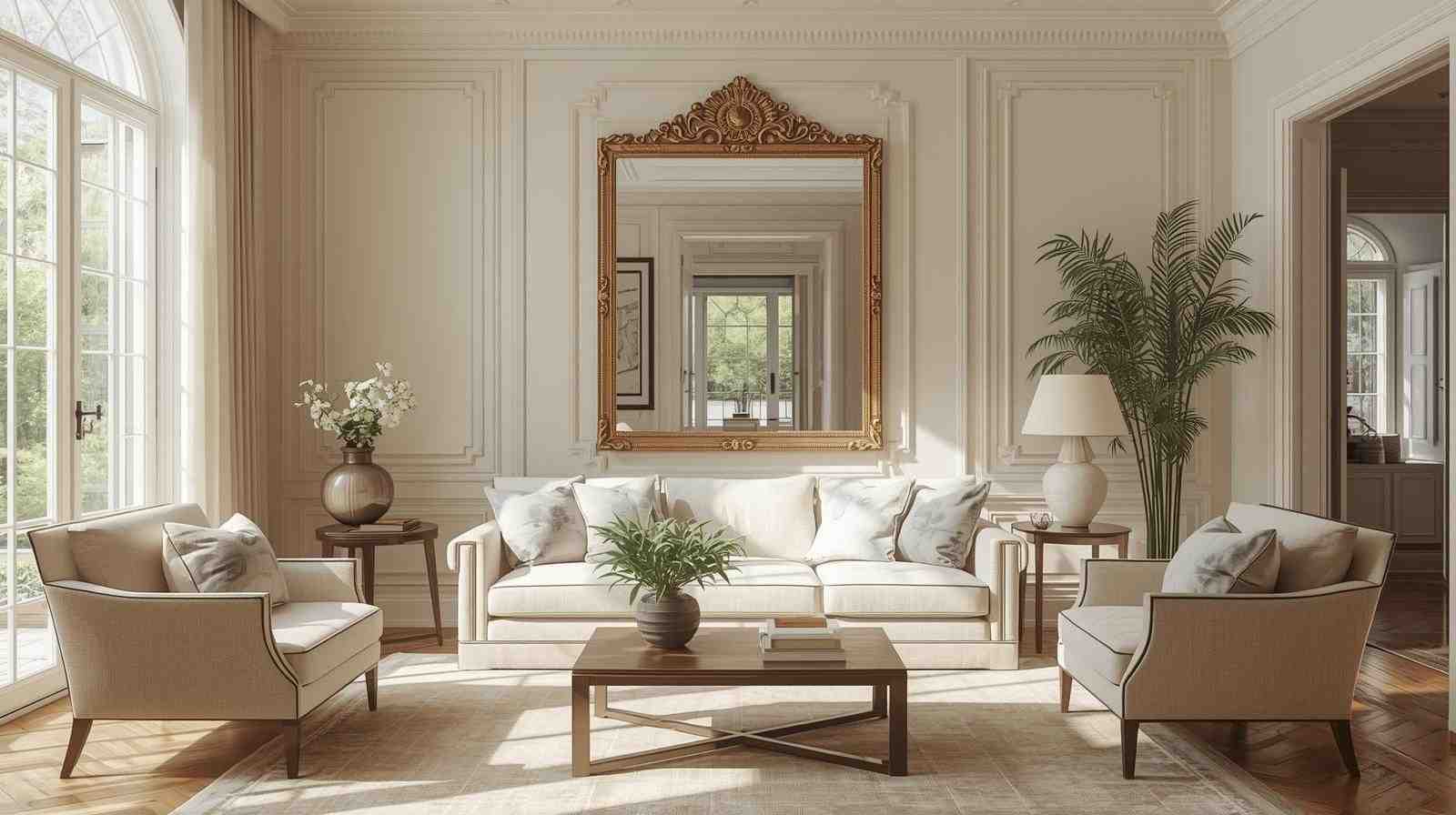 Living room mirror direction as per vastu.