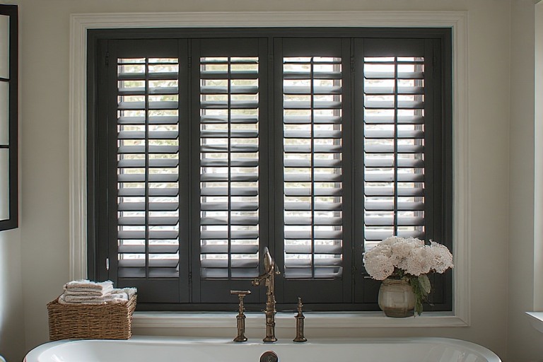 Louvred Bathroom Windows design