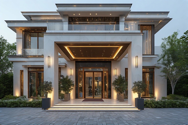 Luxury House Portico Design