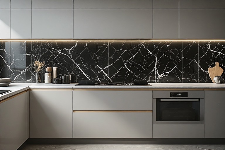 Marble Wall Designs for Kitchen Backsplashes